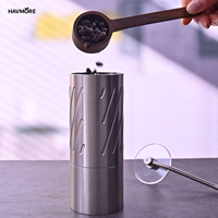 Desain Klasik Penggiling Kopi Manual Genggam Bahan Stainless Steel 420 Model G60 untuk Penyeduhan Presisi