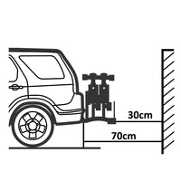 Système de détection d'angle mort pour camion Promata avec 4 capteurs, étanche, universel, affichage LED, avec fonction vocale