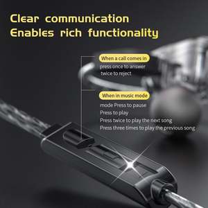 Hot QKZ AK6 <span class=keywords><strong>Ares</strong></span> TWS HIFI Música In Ear Cancelación de ruido Auriculares deportivos para juegos Auriculares dinámicos - Product Image 6