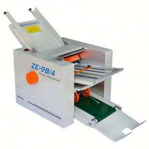Máquina Plegadora <span class=keywords><strong>de</strong></span> Papel ZE-9B/4, Máquina Automática para Doblar Sobres y Cartas con Contador Digital y Parada Automática - Product Image 1