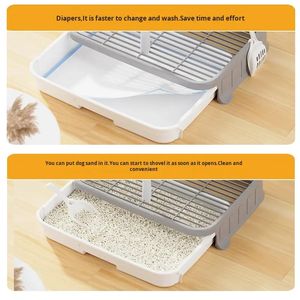 Caja de arena portátil para mascotas para perros pequeños, cachorros, cajón de peluche antipisoteo, bandeja para caca, artefacto para caca, bolsas para caca, almohadilla para orinar para gatos - Product Image 4