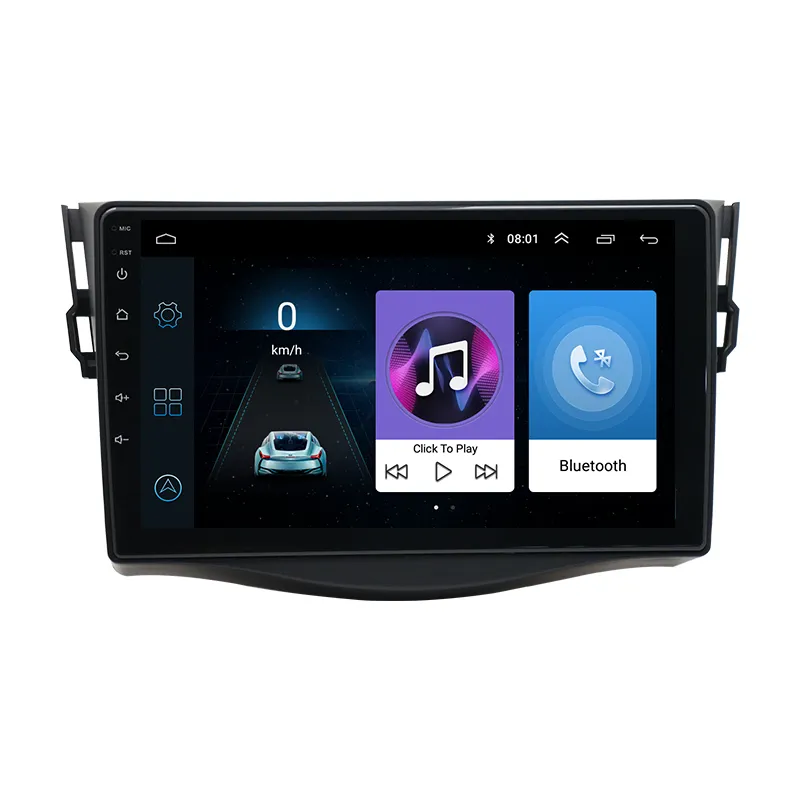Autoradio Android 11 de 9 pouces pour Toyota RAV4, lecteur vidéo multimédia, 2din, DSP, Navigation GPS, réseau 4G, WIFI, stéréo, DVD, 2007-2012