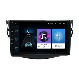 เครื่องเล่นวิดีโอมัลติมีเดีย9 ",วิทยุรถยนต์ Android 11สำหรับ Toyota RAV4 Rav 4 2007-2012ระบบนำทาง GPS 4G Net WIFI Stereo DVD ปี2Din