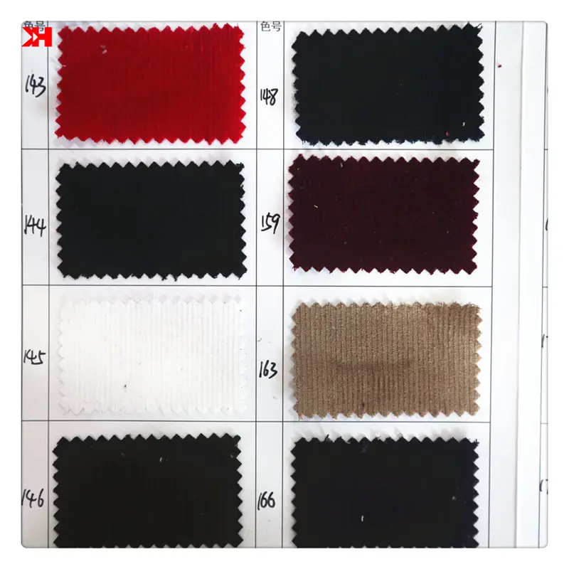 Kahn Corduroy Fabric 100% Cotton Fabric Dye Colours For Winter Clothing Pants Jackets Making