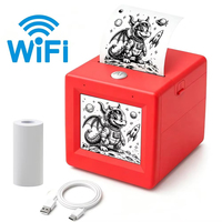 Impresora de Fotos Instantánea Mini AI para Niños Jumon, Caja Roja, Inalámbrica, Portátil, Admite Impresión de Video, Pantalla HD de 2.8 Pulgadas, Batería de 1200 mAh, 6