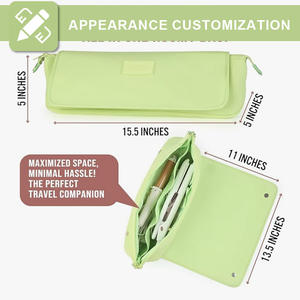 내열성 컬링 아이언과 매트가 포함된 휴대용 헤어 도구 정리 가방, 플랫 아이언 및 열 도구용, 살롱 및 여행용 - Product Image 3