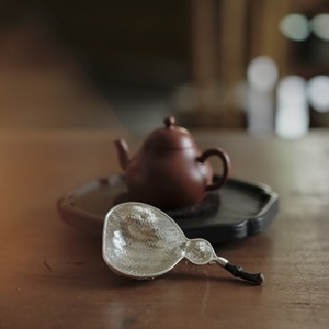 Passoire à thé en argent sterling tressé, argent pur 999, filtre tissé à la main pour usage domestique, pour infuser le thé. - Product Image 4