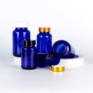 Flacon de complément alimentaire 30ml 60ml en verre, forme ronde, pour pilules de vitamines, avec bouchon sécurité enfant - Product Image 4