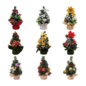 Mesa de adornos de escritorio de 20cm, decoración de mini árbol de Navidad para suministros de fiesta, vacaciones, Año Nuevo, Navidad - Product Image 2