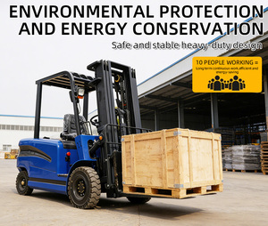 Новинка - Электрический вилочный погрузчик 3 тонны - для тяжелых подъемных работ с боковым смещением и наклонной платформой - Product Image 5