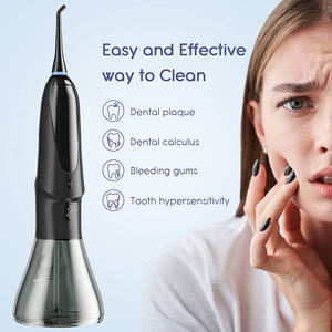 Les médecins professionnels recommandent un fil dentaire à eau sans fil IPX7 avec une tête de pulvérisation déformable qui peut être tournée sans fil - Product Image 4