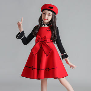 Vestito Invernale in Lana con Cappello per Bambine, Abito da Compleanno e Natale, Vendita Calda 2022 - Product Image 2