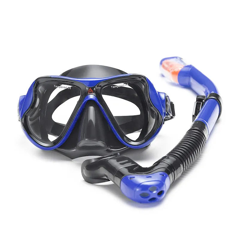 Modelo Explosivo Vista Panorâmica Snorkel Set Diving Gear com Tubo de Respiração para Adultos Natação Snorkeling Scuba Personalização