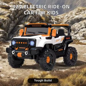 Coche de juguete eléctrico de cuatro ruedas Unisex para niños de <span class=keywords><strong>2</strong></span> a 4 años, Pedal de Control remoto recargable, Material ABS, venta al por mayor, precio bajo - Product Image 2