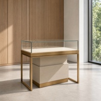 Vitrine de présentation de bijoux en aluminium sur mesure avec éclairage LED pour les magasins de détail et les projets de vente en gros