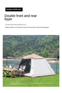 Carpa Familiar Oxford de Despliegue Rápido, Una Habitación, Cuatro Estaciones, Doble Capa, Impermeable 3000mm, Entrada Grande <span class=keywords><strong>para</strong></span> Supervivencia en la Naturaleza - Product Image 6
