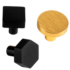 现代单孔金属小把手球衣柜门把手橱柜抽屉床头柜黑色金色 - Product Image 2