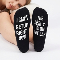 Chaussettes amusantes personnalisées avec message drôle « Je ne ronfle pas », cadeaux amusants pour lui, chaussettes de pompier, cadeaux Éléphant Blanc pour hommes, chaussettes d'anniversaire