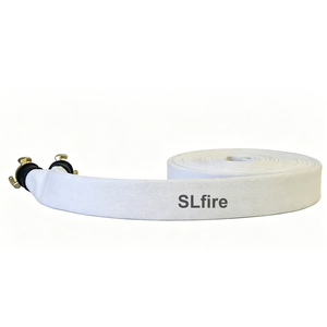 Manguera contra incendios de una sola capa de 1.75 pulgadas con revestimiento de EPDM, poliéster blanco y acoples españoles de latón - Product Image 4