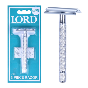 Top bán đôi cạnh lưỡi dao cạo râu an toàn thép carbon dao cạo với kim loại xử lý - Product Image 2