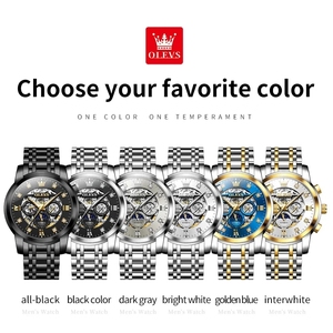 Drop Shipping OLEVS 6721 Skeleton Men's Automatic Mechanical Watch Waterproof Weekly Calendar Original wristwatch Luminous Watch - Product Image 4