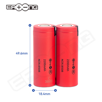 Nouvelle version Ncr18500B 2200Mah 18500/18490 Batterie 3.7V Lithium-ion 18500 pour appareil photo