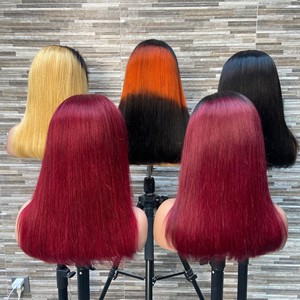 Peluca <span class=keywords><strong>de</strong></span> encaje <span class=keywords><strong>frontal</strong></span> <span class=keywords><strong>de</strong></span> color bob 13x4 para comercio transfronterizo en Europa, Estados Unidos y África - Product Image 5