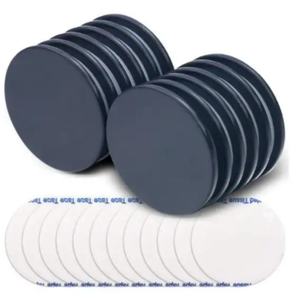 Dropshipping תמיכה בגודל מותאם אישית n35 n42 n45 n52 n52 קבוע אדמה נדירה אדמה שחור אפוקסי ציפוי דיסק מגנט עם דבק עצמי - Product Image 2