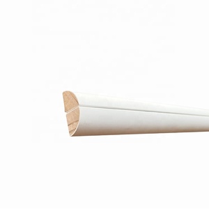 Moldura pequeña redonda de 1/4 cuartos de madera imprimada blanca <span class=keywords><strong>Stout</strong></span> para el suelo - Product Image 2