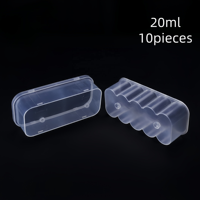 Boîte de stockage stérile personnalisée de 20 ml pour 10 vaccins, support en plastique pour petits flacons, idéal pour petits flacons de vaccins peptidiques