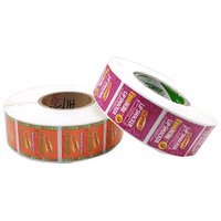 Étiquettes personnalisées en rouleau pour emballages de cosmétiques, bouteilles, bougies et faux cils, en PVC imperméable avec logo de luxe doré à chaud
