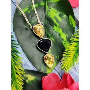 Stunning smokey citrine necklace in 925 sterling silver - gemstone/<b>crystal</b> <b>jewelry</b> Mother's - Product Image 1