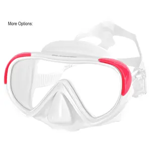 台湾制造双镜头面罩带摄像头安装专业水肺潜水设备