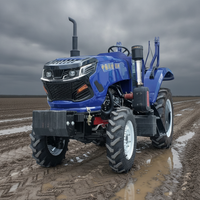Livraison gratuite Tracteur agricole miniature 70HP 80HP CE 4 roues motrices avec accessoires pour petite exploitation agricole