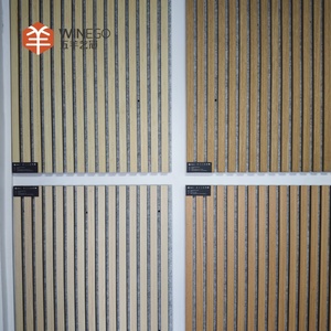 WINEGO ses yalıtımı çözümleri ahşap sergi duvarı paneller tiyatrolar için yüksek yoğunluklu ahşap Slat akustik paneller - Product Image 6