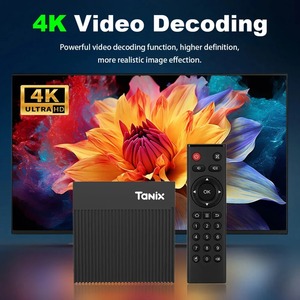 Thông minh TV BOX <span class=keywords><strong>ANDROID</strong></span> 4G & 5G Dual band Wifi thông minh Set Top Box AV1 phương tiện truyền thông Máy nghe nhạc - Product Image 2
