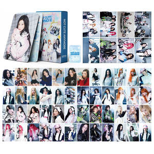 Vente en gros de 55 pièces/boîte de cartes photo d'album Kpop ILLIT NOT CUTE ANYMORE, cartes Lomo SUPER REAL ME - Product Image 2