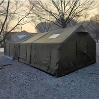 Tente gonflable géante Air Cube verte à prix d'usine avec tente de camping et de fête extérieure intégrée