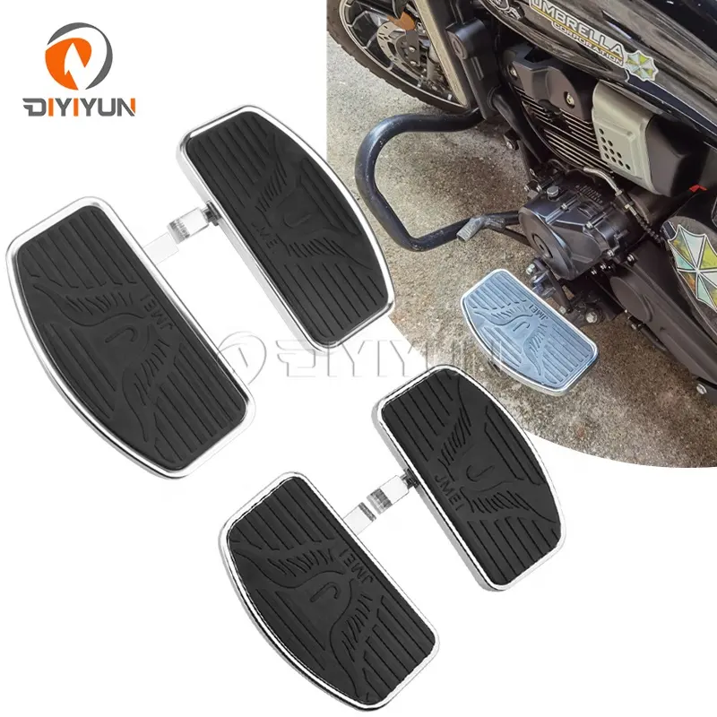 Universal รถจักรยานยนต์ Floorboards หมุดเท้าสำหรับ Honda VTX 1300 VTX 1800 Suzuki VL400 VL800 C50ปลายเตียงด้านหน้า/ผู้โดยสารคู่