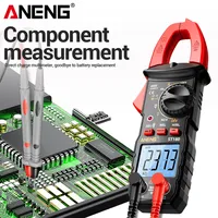 Multimètre à pince numérique ANENG ST180, 4000 comptes, testeur de tension AC/DC avec détection de fil sous tension NCV et batterie rechargeable.