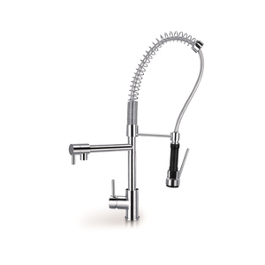 Nichel spazzolato tirare giù rubinetto della <span class=keywords><strong>cucina</strong></span>, materiale di qualità spazzolato <span class=keywords><strong>miscelatore</strong></span> da <span class=keywords><strong>cucina</strong></span> <span class=keywords><strong>rubinetti</strong></span> - Product Image 1