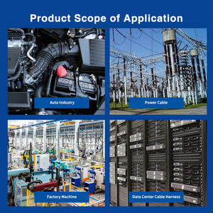 Offre exceptionnelle : attaches-câbles en nylon 66 vert industriel, flexibles, libérables, résistantes aux hautes températures, indice de résistance au feu 94V-2 - Product Image 6