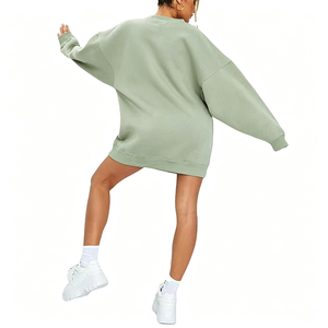 <span class=keywords><strong>Felpe</strong></span> con Cappuccio Personalizzate OEM in Puro Cotone Felpato per Donna, Vestiti Oversize con Spalle Scese, <span class=keywords><strong>Felpe</strong></span> Grafiche da Donna - Product Image 1
