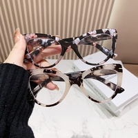 Lunettes de lecture œil-de-chat à grande monture pour femmes, verres transparents anti-lumière bleue, modèle OEM 072, tendance