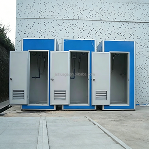 Cabine de douche et <span class=keywords><strong>toilettes</strong></span> mobiles en aluminium au design moderne, préfabriquée avec panneaux sandwich, salle de bain extérieure en acier haute résistance - Product Image 2