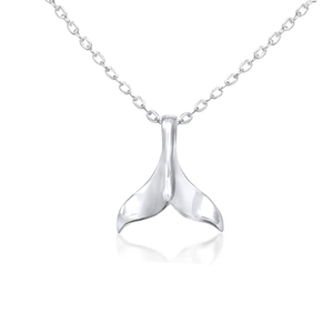 Collar de Colgante de Cola de Ballena para Chica con palo plata 925 - Product Image 1