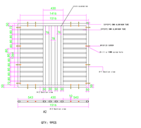 Projet de grilles de sécurité pour fenêtres en aluminium