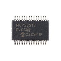MCP23S17T-E/SS 16-Bit SPI GPIO I/O Expander 10MHz 1.8V hingga 5.5V SSOP28 untuk Kontrol MCU
