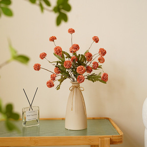 Bán Buôn Nhỏ Nhân Tạo Lụa Kiku Hoa Handmade Nội Thất Hoa Trang Trí Thực Tế Faux Pompon Hoa Cúc Bồ Công Anh - Product Image 6