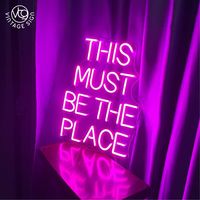 Enseigne néon personnalisée, lettres lumineuses, bande LED sur mesure, panneau publicitaire, logo de bar, décoration, forme murale pour fond de scène (tendance)
